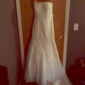 Wedding dress with matching veil